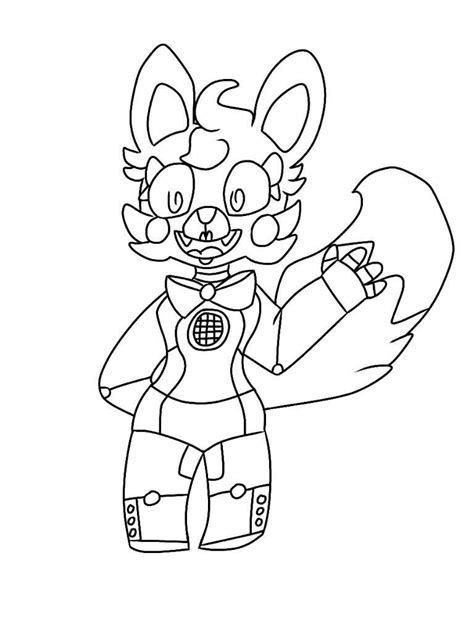 Fnaf Foxy Coloring Pages At Free Printable Colorings