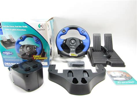 Logitech Driving Force Steering Wheel Pedal Controller Set E UC2