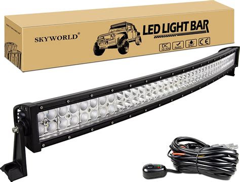 Amazon fr SKYWORLD 42 Pouces 107 cm 240W incurvé Barre Lumineuse LED