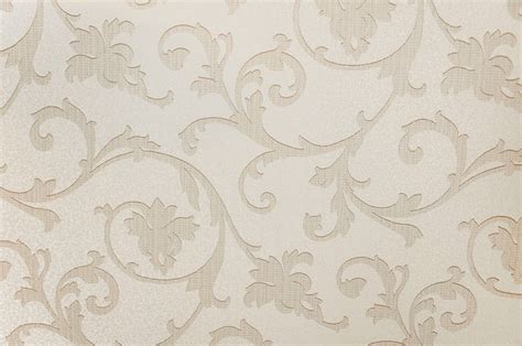 Textura De Fondo De Papel Tapiz Floral Beige Foto Premium