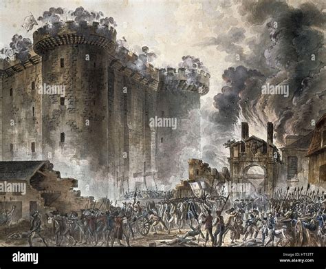 The Storming Of The Bastille On 14 July 1789 C 1789 Artist Houel