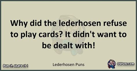 240+ Lederhosen Puns: A Buckling Good Time!