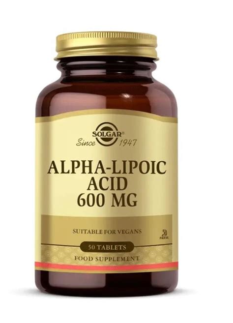 Solgar Alpha Lipoic Acid 600mg 50 Tablet