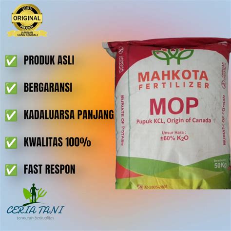 Jual Pupuk Kcl Mahkota Kemasan Ecer Kg Shopee Indonesia