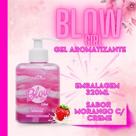 Gel Creme Blow Girl Aromatizante Para Cuidado Vaginal Feminino Ml Hot Flowers Shopee Brasil