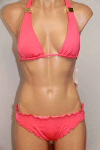 Nwt Bar Iii Swimsuit Bikini Pc Set Sz S Strawberry Slide Bra Ebay