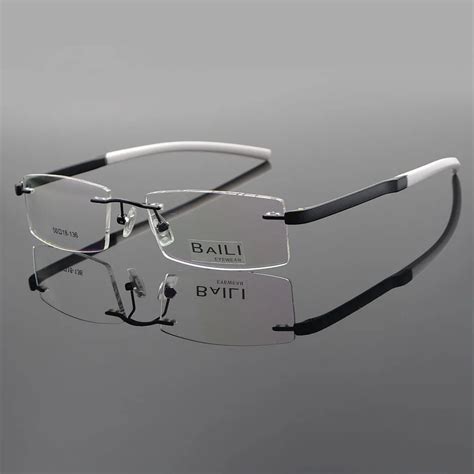 Tr90 Fashion Lightweight Eyeglass Frames Half Rimless Unisex Myopia Glasses Men Women Eyewear Rx