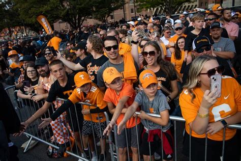 Tennessee Football Fans At Neyland Stadium For South Carolina Game