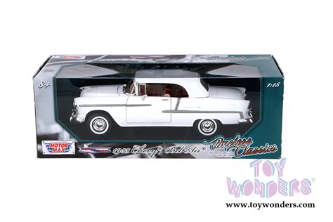 1955 Chevy Bel Air Closed Convertible By Motormax Timeless Classics 118 Scale Diecast Model Car