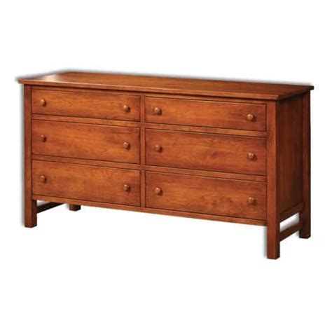 Amish Handcrafted Cabin Creek 6 Drawer Dresser Usa