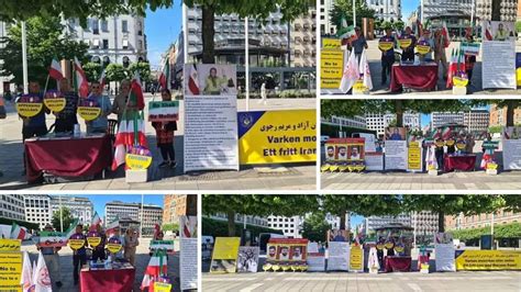 Stockholm Sweden—june 14 2023 Mek Supporters Held A Rally In Support