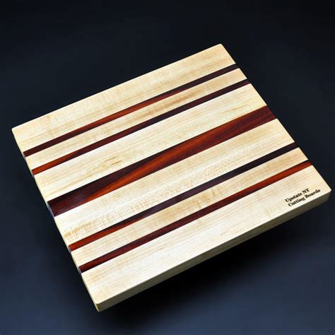 Upstate NY Cutting Boards Cutting Board 10 X 12 Maple With Padauk Accents