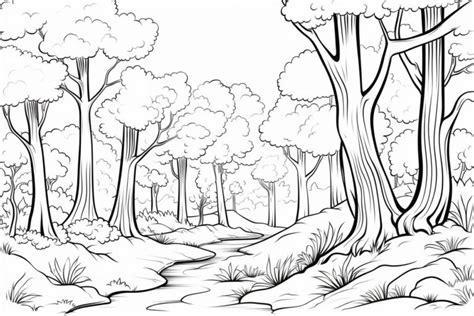 Dibujos De Bosque Para Colorear