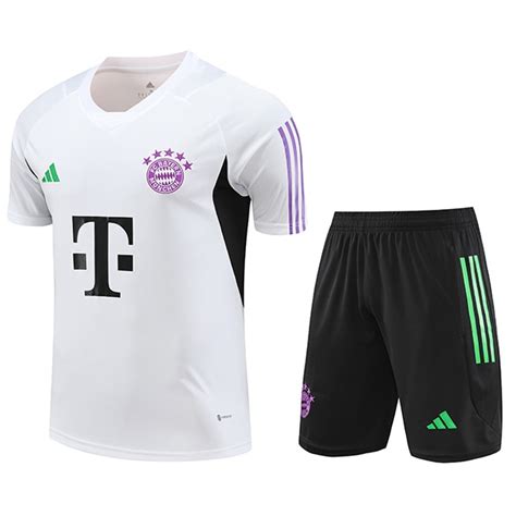 Sito Kit Maglia Allenamento Pantaloncini Bayern Monaco Bianco 2023 2024