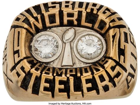 1975 Pittsburgh Steelers Super Bowl X Championship Ring Presented to ...