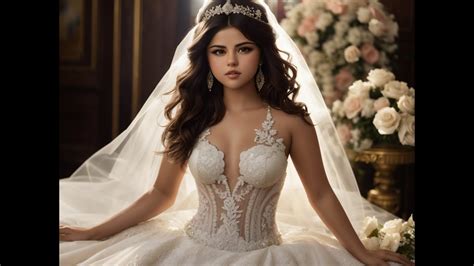 Selena Gomez Stuns In Wedding Dresses Bridal Fashion Showcase Youtube