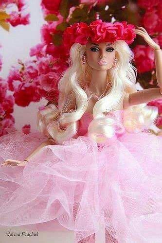 Pin By Alecia Corbett On Fashion Barbie Pink Dress Fashion Royalty Dolls Barbie Model