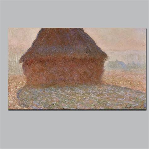 Monet Haystack In Winter Morning Canvas Paintings World Famous Oil ...