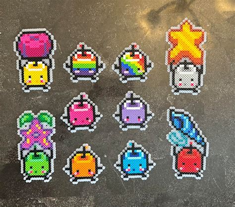 Stardew Valley Inspired Junimo Perler Bead Melty Bead Art Etsy