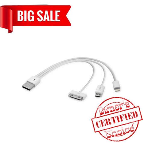 Универсальный USB кабель 3 в 1, для зарядки телефона, тип1, micro USB ...