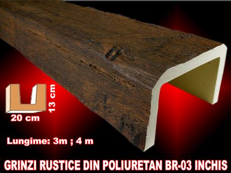 grinda rustica din poliuretan br  inchis