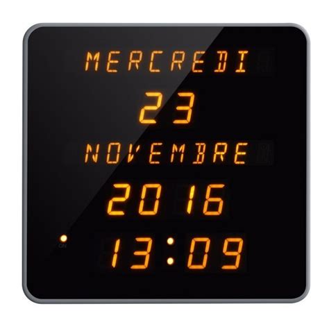 Horloge Murale Ou Poser Digitale Calendrier Led