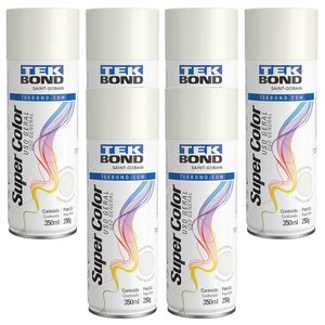 Kit 6 Tinta Spray Uso Geral Branco Brilhante 350ml Leroy Merlin