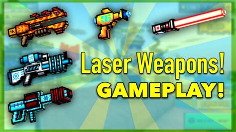 Pixel Gun 3d Laser Weapon Gameplay Youtube