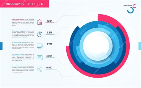 Premium Vector Light And Neat Vector Infographic Circle Chart