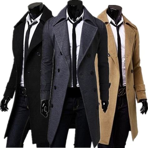 Black Trench Coat Mens With Hood Tradingbasis