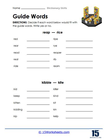 Dictionary Skills Worksheets 15 Worksheets Worksheets Library