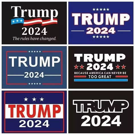 Trump 2024 Bumper Sticker 14 8x21CM PVC Car Decal US Presidential