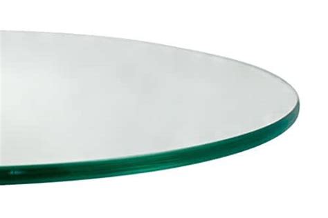 Amazon Round Glass Table Top Thick Pencil Beveled Edge