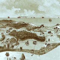 Woods Hole Falmouth Massachusetts In 1887 Bird S Eye View Aerial