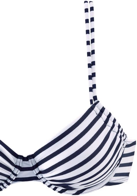 Venice Beach Summer Bikini Oberteil marine weiß ab 23 99