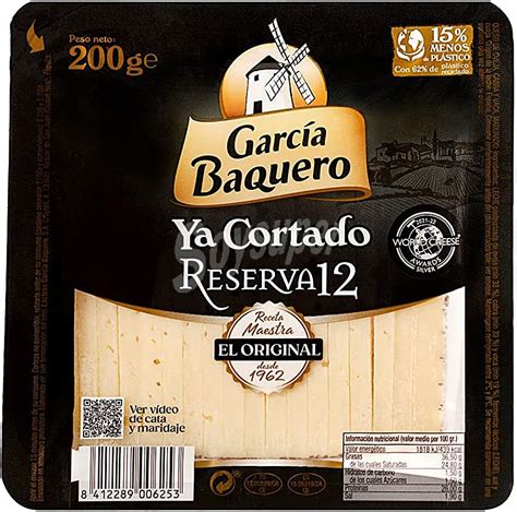 Garc A Baquero Reserva Queso A Ejo Mezcla Madurado Elaborado Con