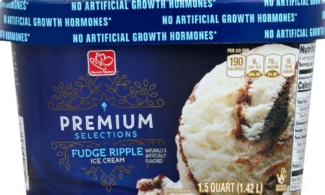 Harris Teeter Premium Selections Fudge Ripple Ice Cream 48 Fl Oz Harris Teeter