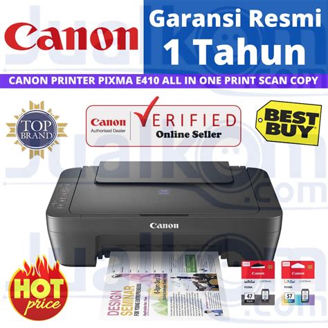 Jual CANON PIXMA E410 Multifunction Inkjet Printer Print Scan Copy