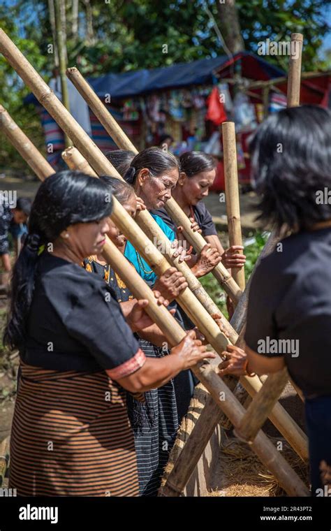 Toraja Funeral Ceremony Tana Toraja Sulawesi Indonesia Stock Photo