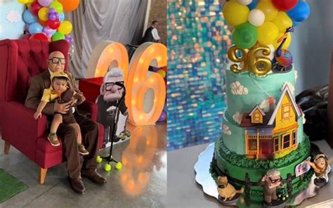 Abuelito celebra su cumpleaños con fiesta temática de Up Video La