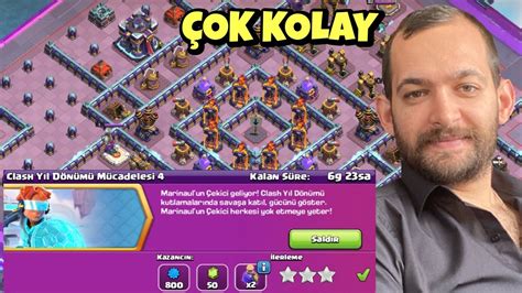 Clash Yil D N M M Cadeles En Kolay Yildiz Clash Of Clans Youtube