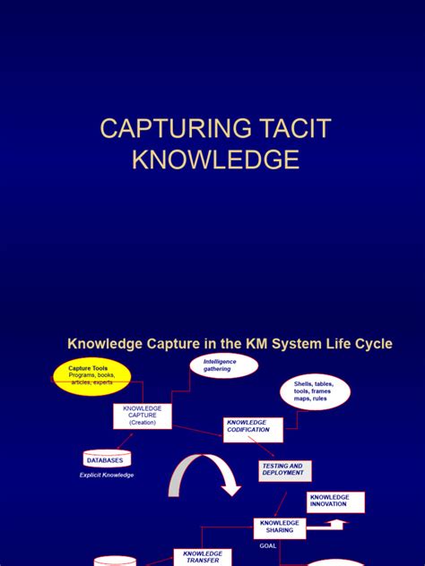 7capturing Tacit Knowledge Pdf Expert Knowledge