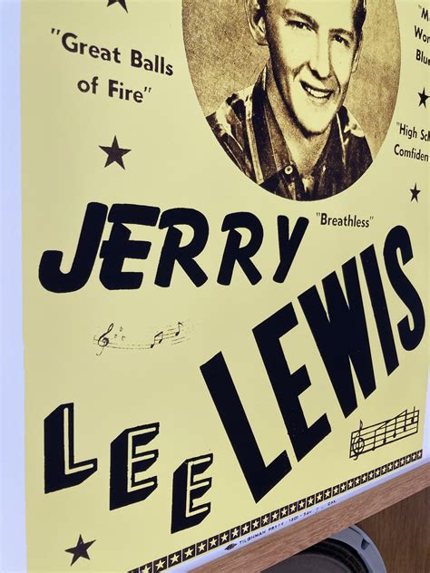 Jerry Lee Lewis Evergreen Poster Rockinitis