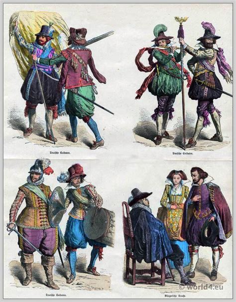 German Soldiers And Citizens Thirty Years War