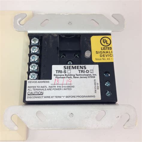 Siemens TRI D Dual Input Monitoring Module For MXL MXLV Addressable