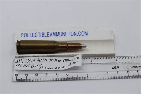 308 Winchester Magnum Prototype Silver Tip No Headstamp