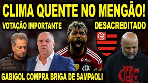 CLIMA QUENTE NO MENGÃO GABIGOL COMPRA BRIGA DE SAMPAOLI NO FLAMENGO