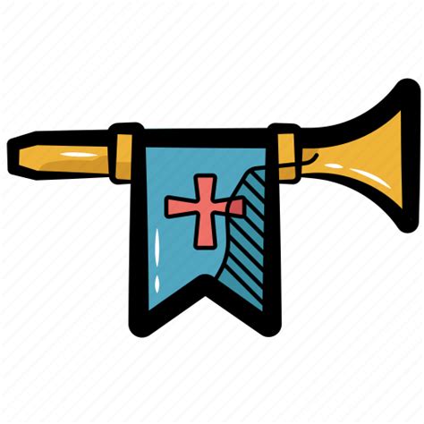 Trumpet Medieval Trumpet Knight Trumpet Horn Clarion Icon