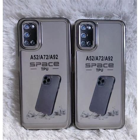 Jual Soft Case Clear Hitam Oppo A52a72a92 Casing Silikon Bening