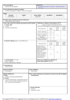 Fillable Online Ocean Ug Edu O St Rokbiologiadlaoceanografow Revised